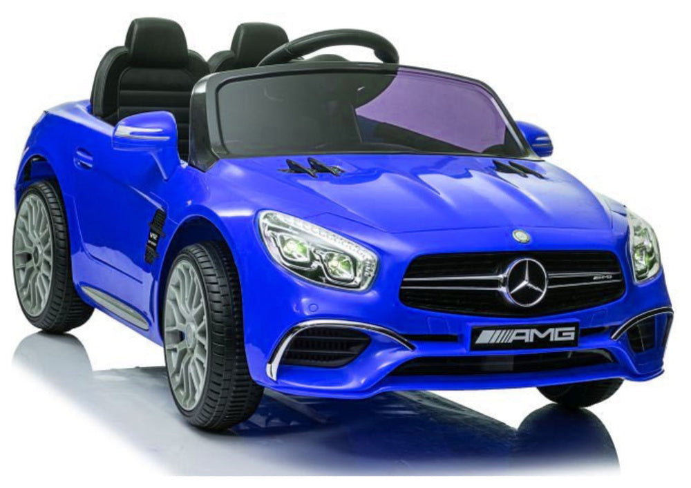 Battery Car Mercedes SL65 S Blue Lacquered LCD – Electric Ride-On