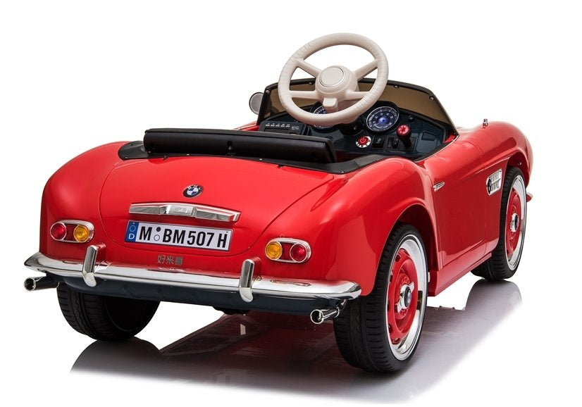 Electric Ride-On Car BMW Retro Red Painted – view 9