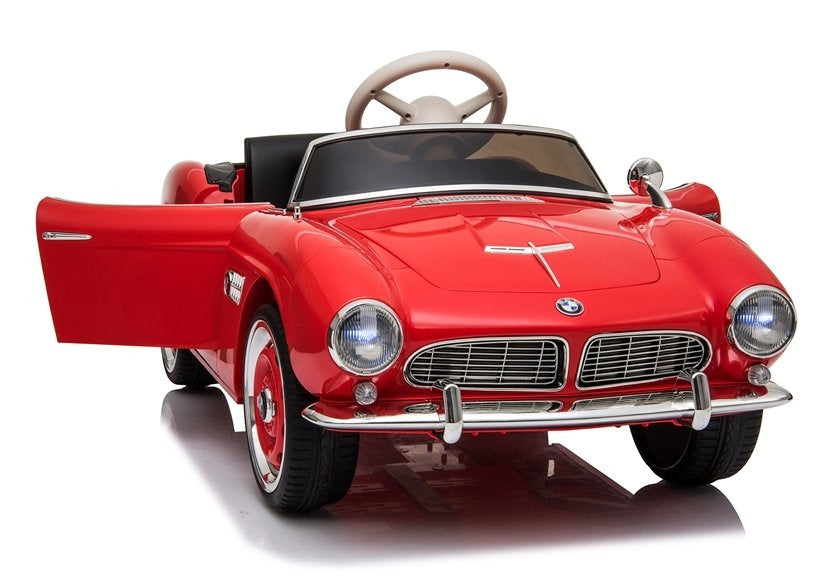 Electric Ride-On Car BMW Retro Red Painted – view 11