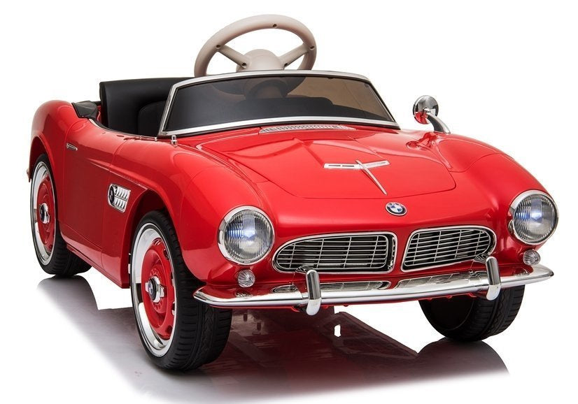 Electric Ride-On Car BMW Retro Red Painted – view 12