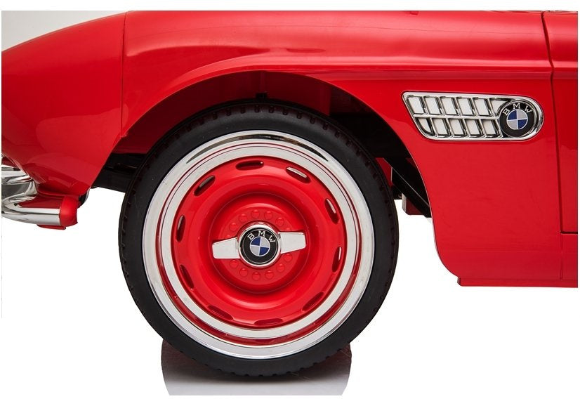 Electric Ride-On Car BMW Retro Red Painted – view 14