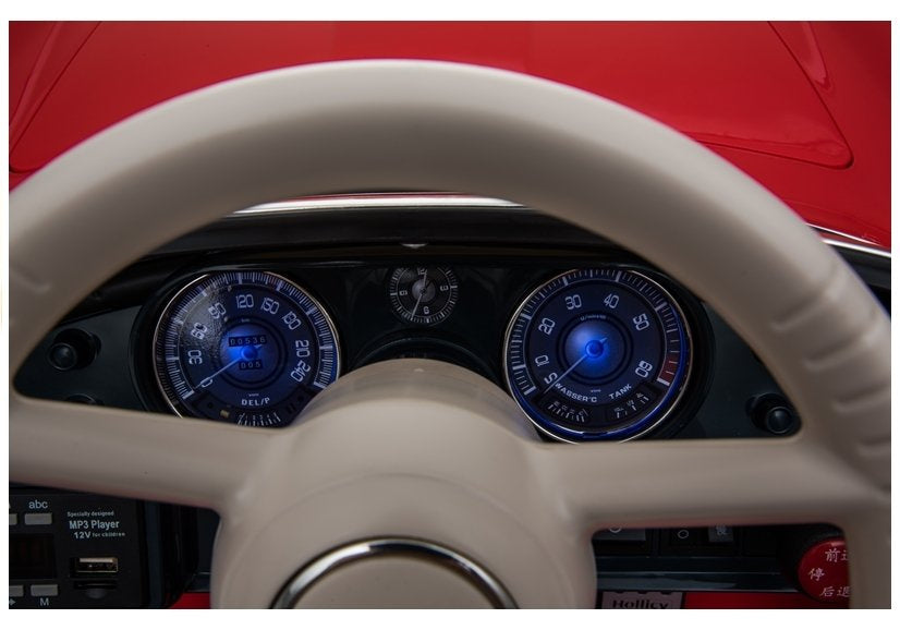 Electric Ride-On Car BMW Retro Red Painted – view 15