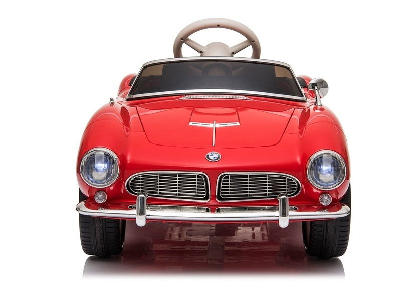 Electric Ride-On Car BMW Retro Red Painted – view 2