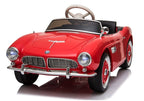 Electric Ride-On Car BMW Retro Red Painted – view 3