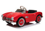 Electric Ride-On Car BMW Retro Red Painted – view 4