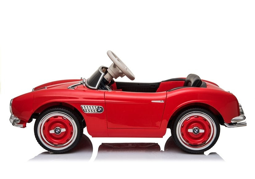 Electric Ride-On Car BMW Retro Red Painted – view 5