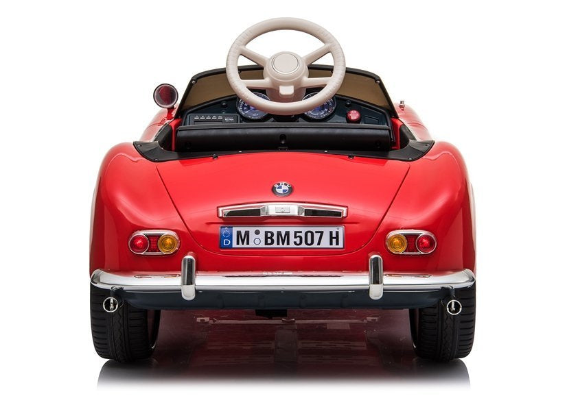 Electric Ride-On Car BMW Retro Red Painted – view 7