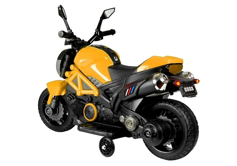 Electric Ride On Motorbike GTM1188 Yellow – view 3