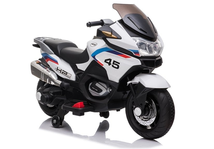 Electric Ride-On Motorbike XMX609 White – Electric Ride-On