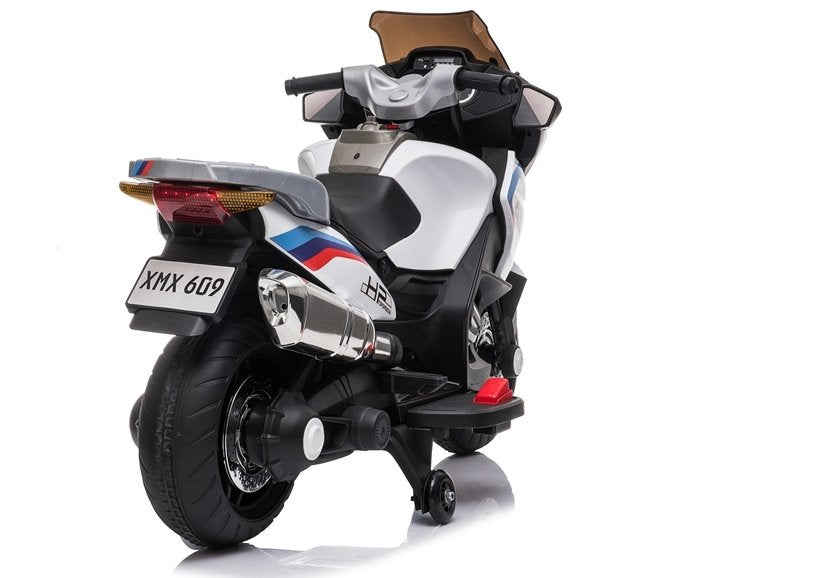Electric Ride-On Motorbike XMX609 White – view 5