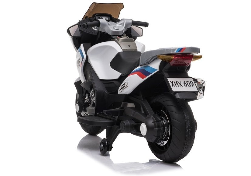 Electric Ride-On Motorbike XMX609 White – view 6