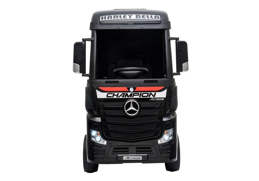 Electric Ride-On Car Mercedes Actros Black Painted MP4 – view 3