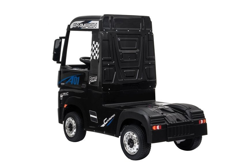 Electric Ride-On Car Mercedes Actros Black Painted MP4 – view 6