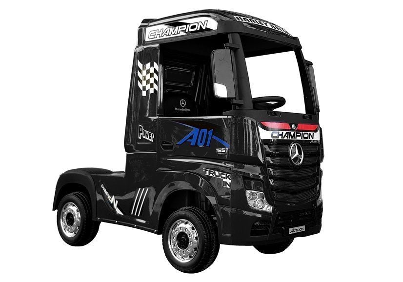 Electric Ride-On Car Mercedes Actros Black Painted MP4 – Electric Ride-On
