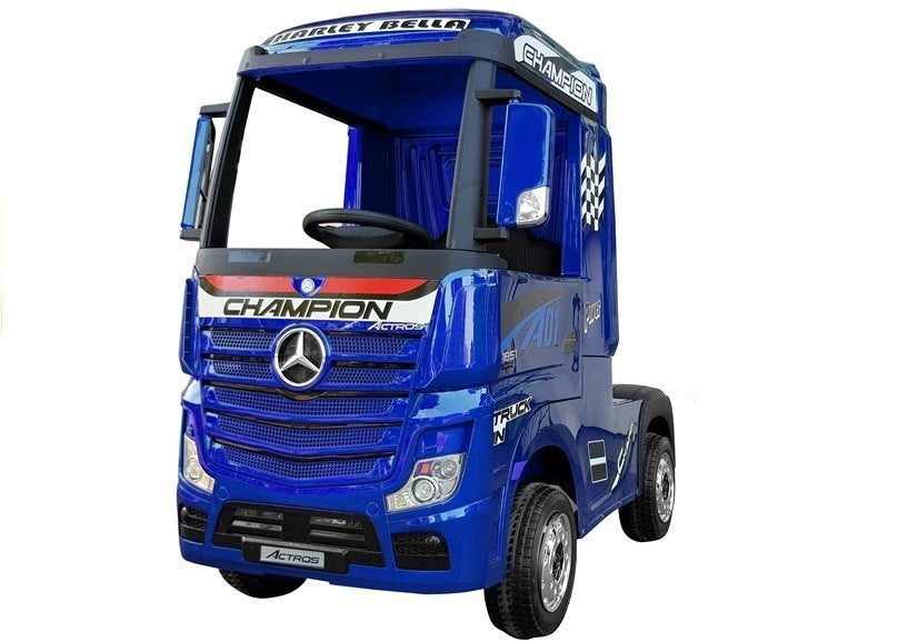 Electric Ride-On Car Mercedes Actros Blue Painted MP4 – view 2
