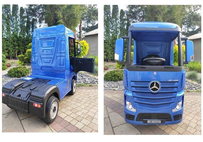 Electric Ride-On Car Mercedes Actros Blue Painted MP4 – view 10