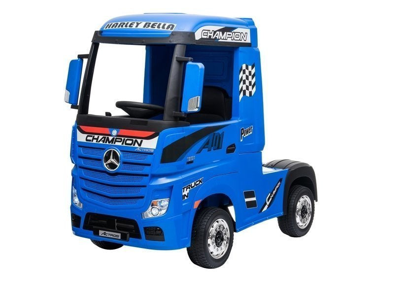 Electric Ride-On Car Mercedes Actros Blue Painted MP4 – view 3