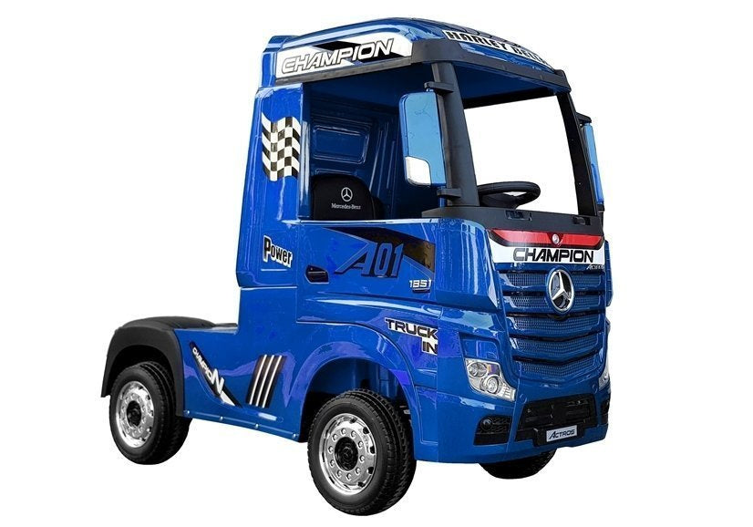Electric Ride-On Car Mercedes Actros Blue Painted MP4 – Electric Ride-On