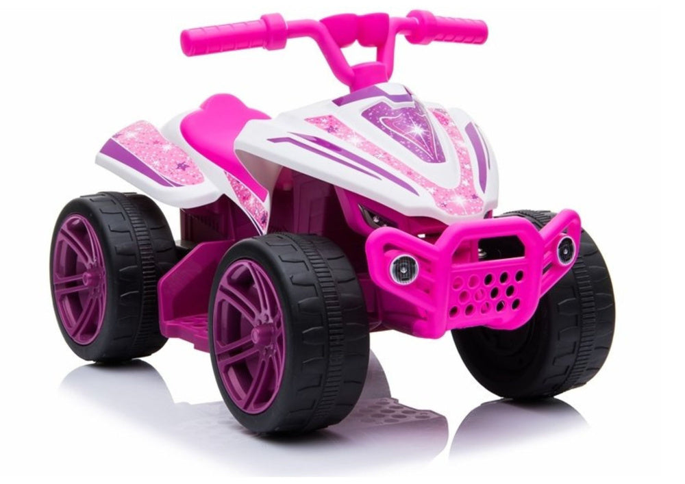 TR1805 Electric Ride-On Quad White-pink – Electric Ride-On