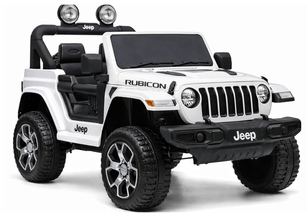 Electric Ride On Jeep Rubicon 4x4 White – Electric Ride-On