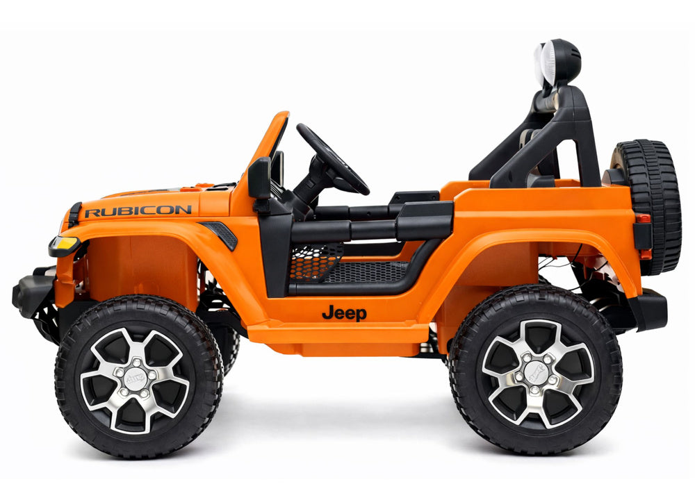 Electric Ride On  Jeep Rubicon 4x4 Orange – view 5
