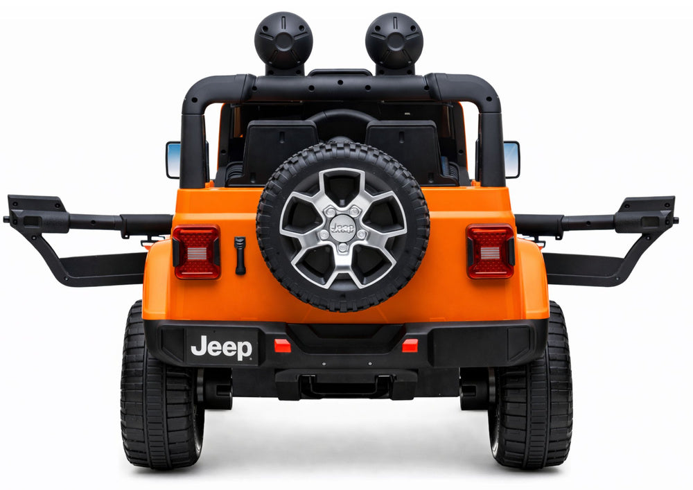 Electric Ride On  Jeep Rubicon 4x4 Orange – view 6