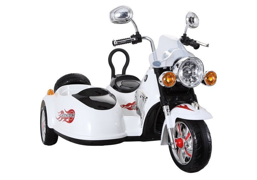Electric Ride-On Motorbike SX138 White – view 3