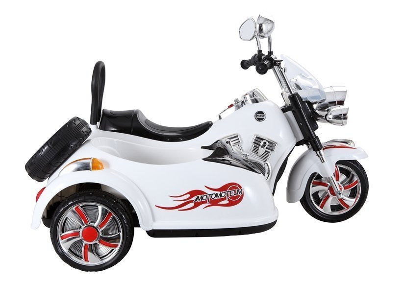 Electric Ride-On Motorbike SX138 White – view 4