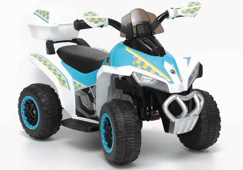 Electric Ride-On Police Quad GTS1188-A White – view 7