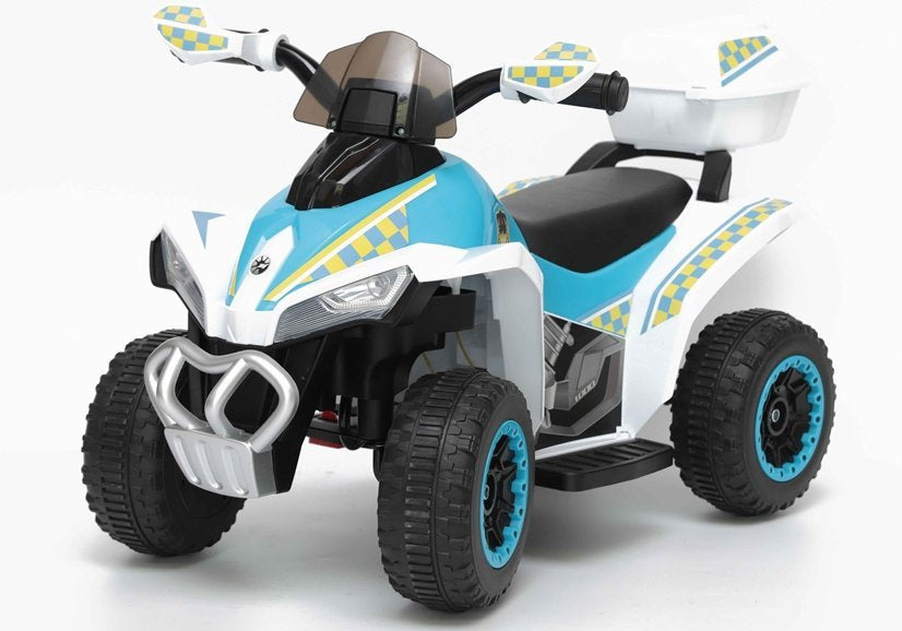 Electric Ride-On Police Quad GTS1188-A White – view 2
