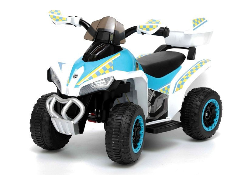 Electric Ride-On Police Quad GTS1188-A White – view 3