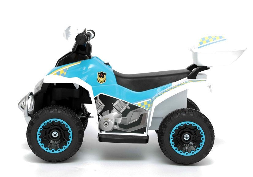 Electric Ride-On Police Quad GTS1188-A White – view 4