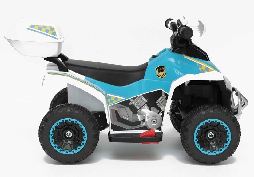 Electric Ride-On Police Quad GTS1188-A White – view 6