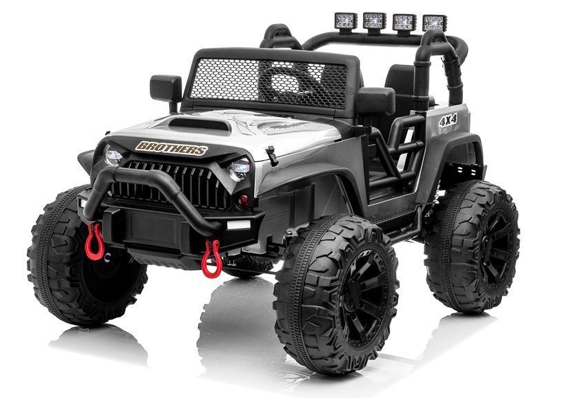 Jeep JC666 Electric Ride On Car Silver Painted – view 2
