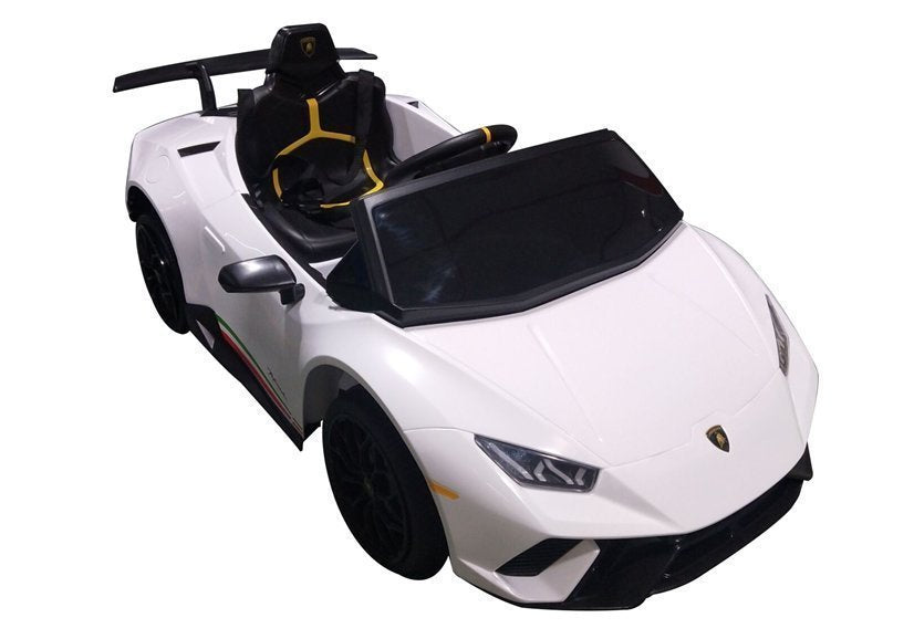 Electric Ride On Car Lamborghini Huracan White – view 4