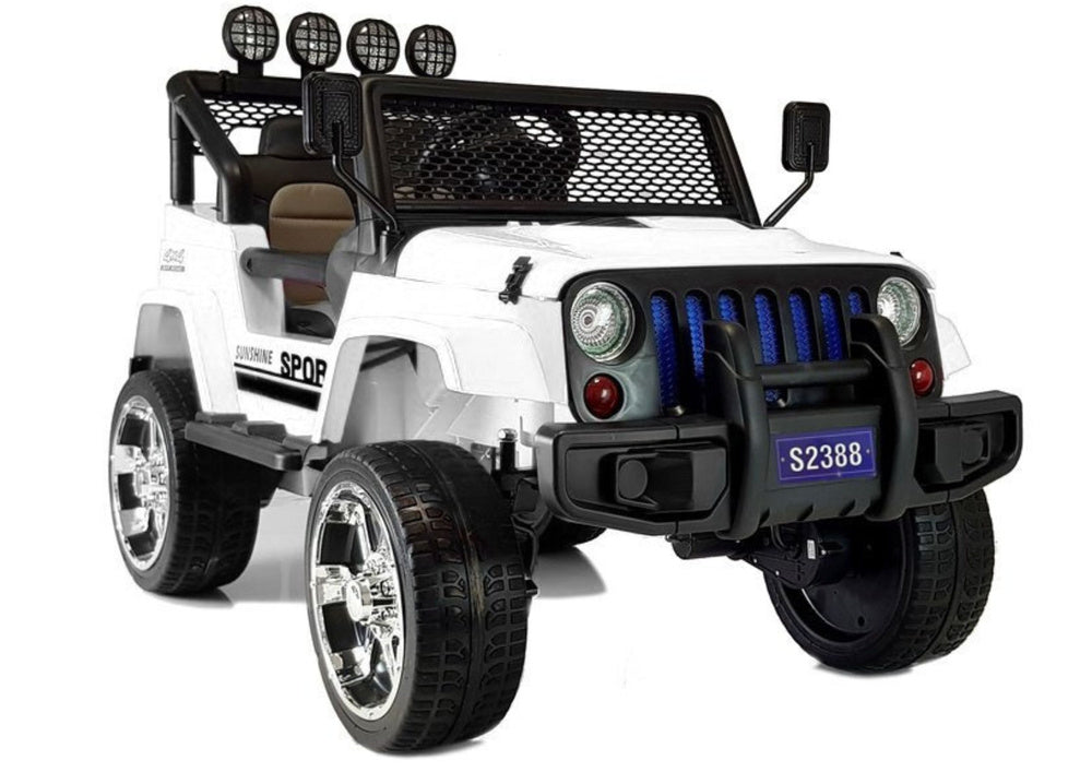 Ride on Car S2388 Jeep White 4x45W – Electric Ride-On