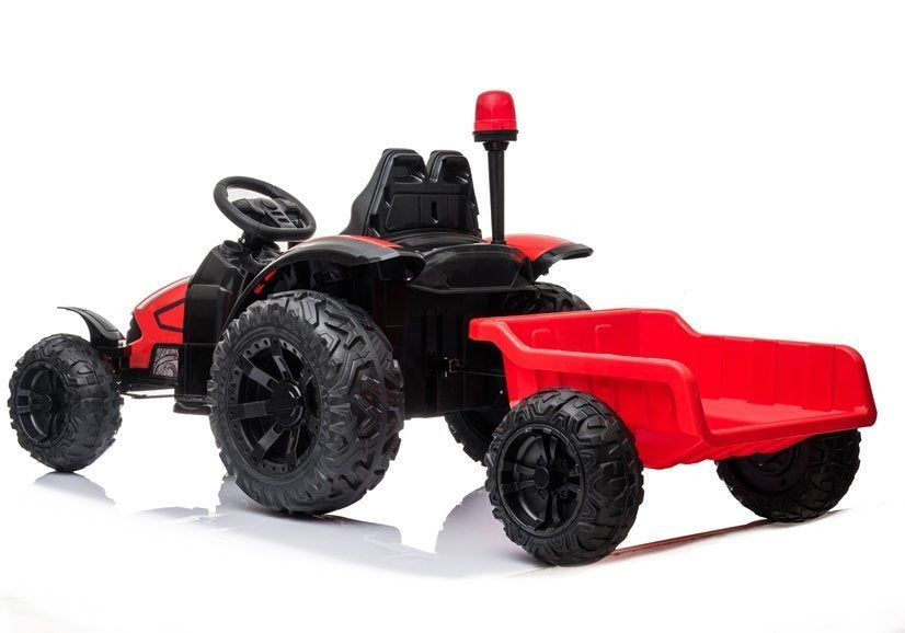 Electric Ride On Tractor HZB-200 with Trailer Red – view 5