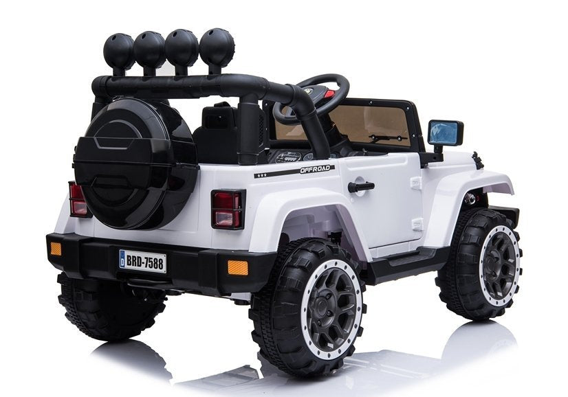 BRD-7588 White - Electric Ride On Car – view 5