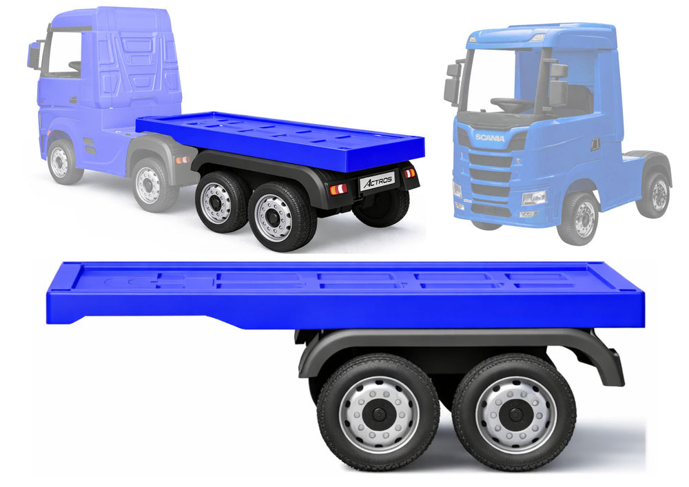 HL358 Mercedes Scania Actros blue vehicle semi-trailer – Electric Ride-On