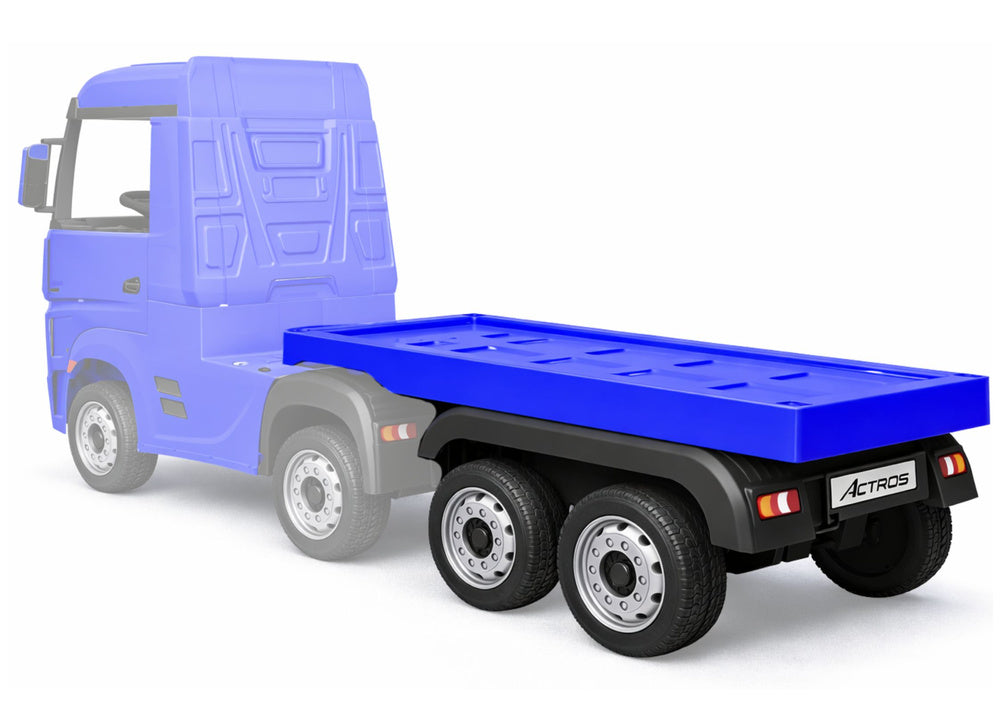 HL358 Mercedes Scania Actros blue vehicle semi-trailer – view 3