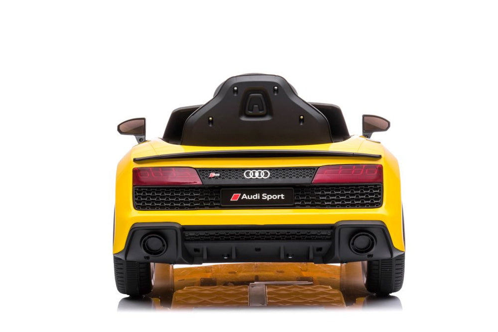 Electric Ride On Car Audi R8 Lift A300 Yellow – view 5