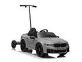 Battery-operated car BMW M5 with platform for parent,silver – Electric Ride-On