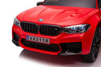 Battery-operated car BMW M5 with platform for parent, red, lacquered – view 6