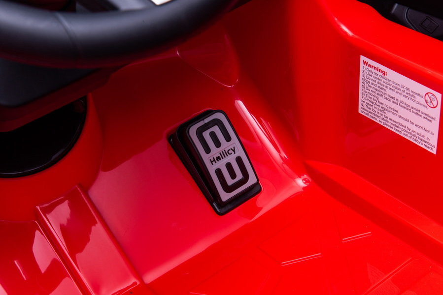 Battery-operated car BMW M5 with platform for parent, red, lacquered – view 9