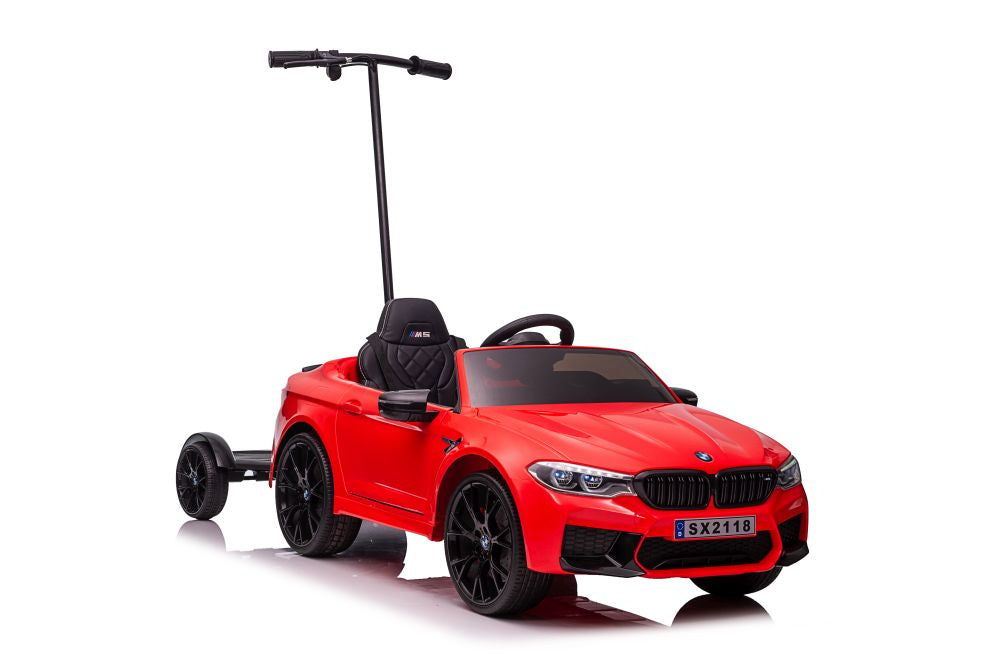 BMW M5 w/ PLATFORM PARENT 12V Red – Electric Ride-On Ride-On Car