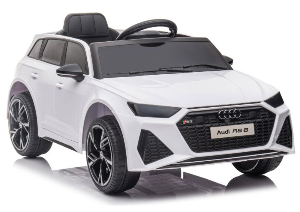 Audi RS6 BRD-2118 12V White – Electric Ride-On Ride-On Car